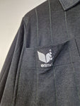 Vintage Erima Trikot 80s Schiedsrichter Langarm Made In Western Germany Schwarz M