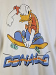 Vintage Disney Shirt "Thats Donald" Skater Studio Adventures Beige/Weiß S-M