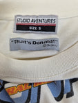 Vintage Disney Shirt "Thats Donald" Skater Studio Adventures Beige/Weiß S-M