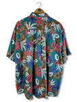 Vintage Colours By Alexander Julian Hemd Kurzarm Floral Pattern Made In Hong Kong Bunt XL