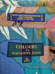 Vintage Colours By Alexander Julian Hemd Kurzarm Floral Pattern Made In Hong Kong Bunt XL