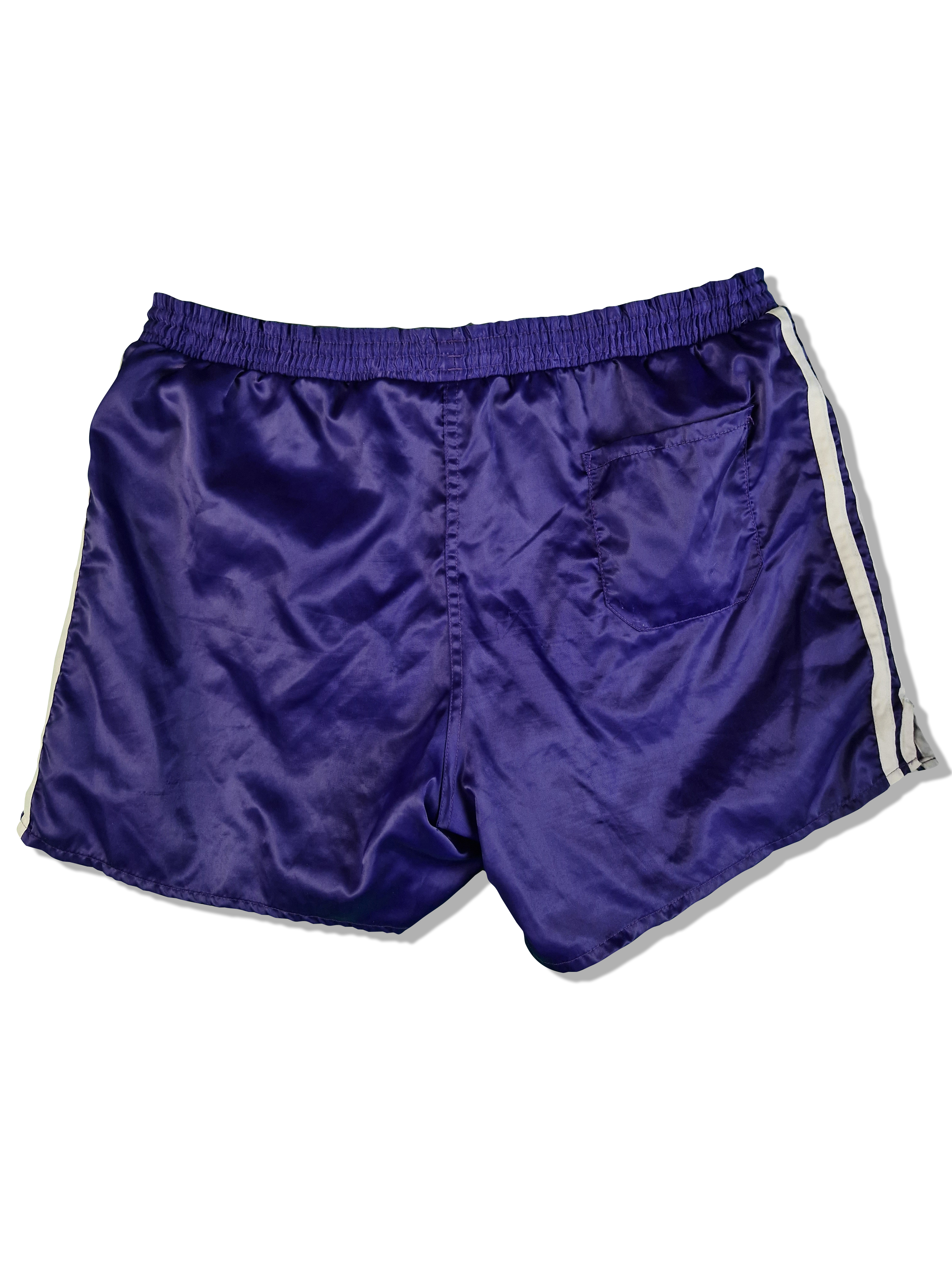 Vintage Adidas Shorts Glanz Sprinter Repro Dunkelblau (D7) L