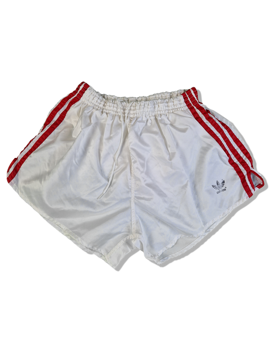 Rare! Vintage Adidas Shorts 80s Glanz Sprinter Made In West Germany Weiß Rot (D8) XL
