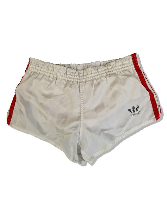 Rare! Vintage Adidas Shorts 80s Glanz Sprinter Weiß Rot D3 XS-S
