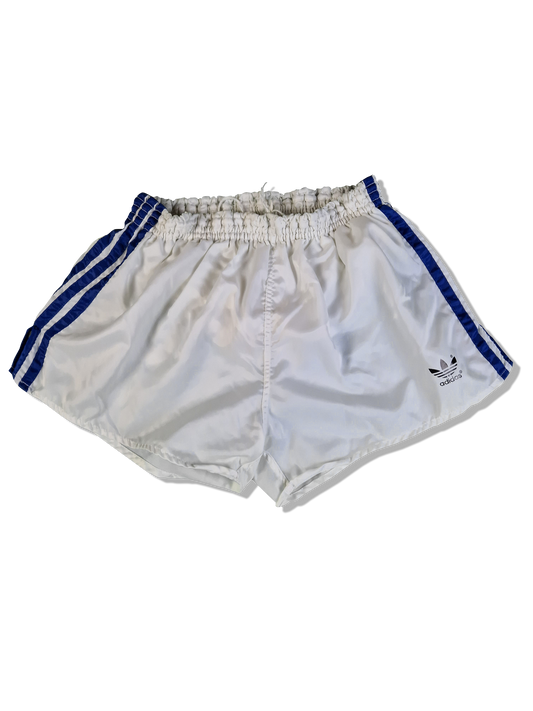 Rare! Vintage Adidas Shorts 80s Glanz Sprinter Made In West Germany Weiß Blau (D7) L