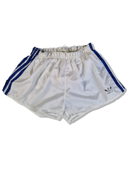 Rare! Vintage Adidas Shorts 80s Glanz Sprinter Made In West Germany Weiß Blau (D7) L