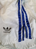 Rare! Vintage Adidas Shorts 80s Glanz Sprinter Made In West Germany Weiß Blau (D7) L