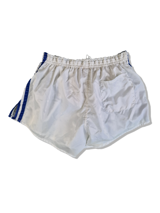 Rare! Vintage Adidas Shorts 80s Glanz Sprinter Made In West Germany Weiß Blau (D7) L