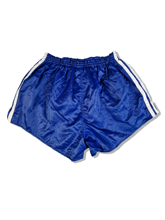 Rare! Vintage Adidas Shorts 80s Schalke Glanz Sprinter Made In Hungaria Blau Weiß D7 L