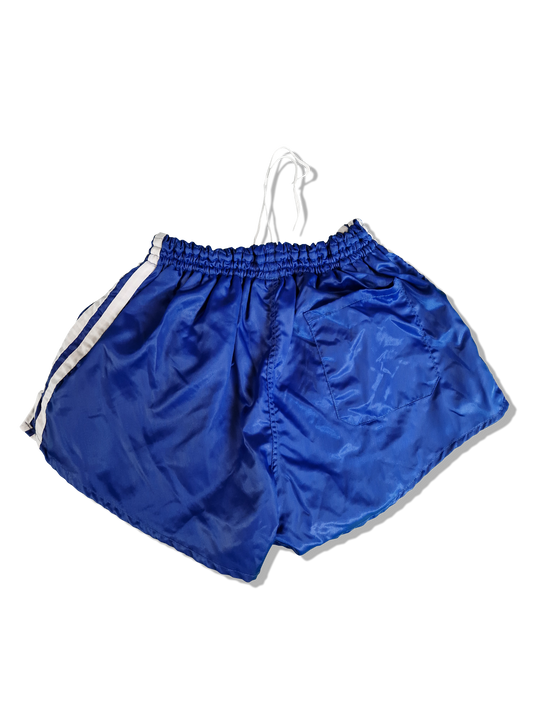 Rare! Vintage Adidas Shorts 80s Glanz Sprinter Made In West Germany Blau Weiß 6 L