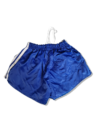Rare! Vintage Adidas Shorts 80s Glanz Sprinter Made In West Germany Blau Weiß 6 L