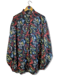 Vintage Signe Incognito Hemd Seide Muster Bunt L