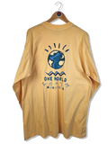 Vintage One Eye Longsleeve "One World, Oneye, Mauritius" Gelb XXL