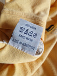 Vintage One Eye Longsleeve "One World, Oneye, Mauritius" Gelb XXL