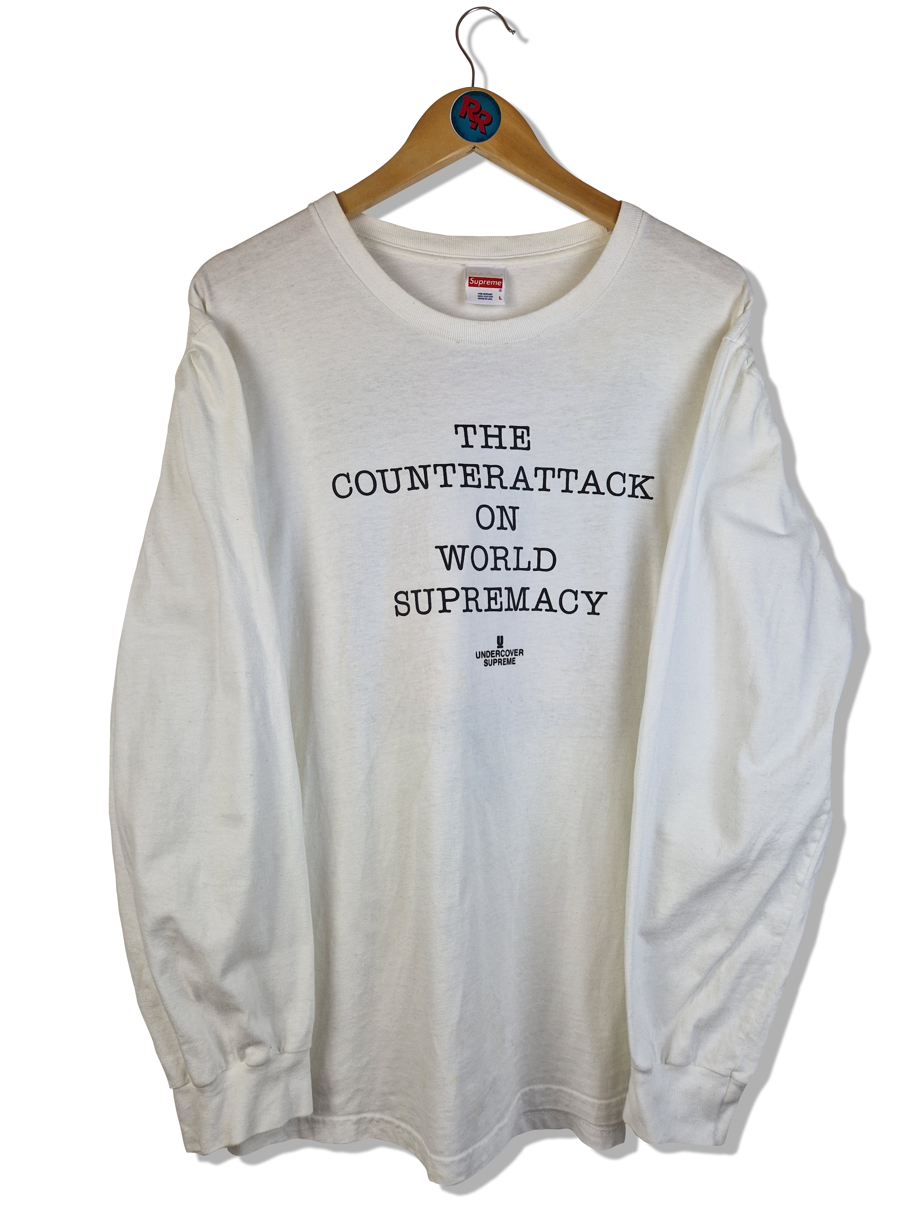 Supreme Longsleeve Public Enemy Made In USA Weiß L - RareRags