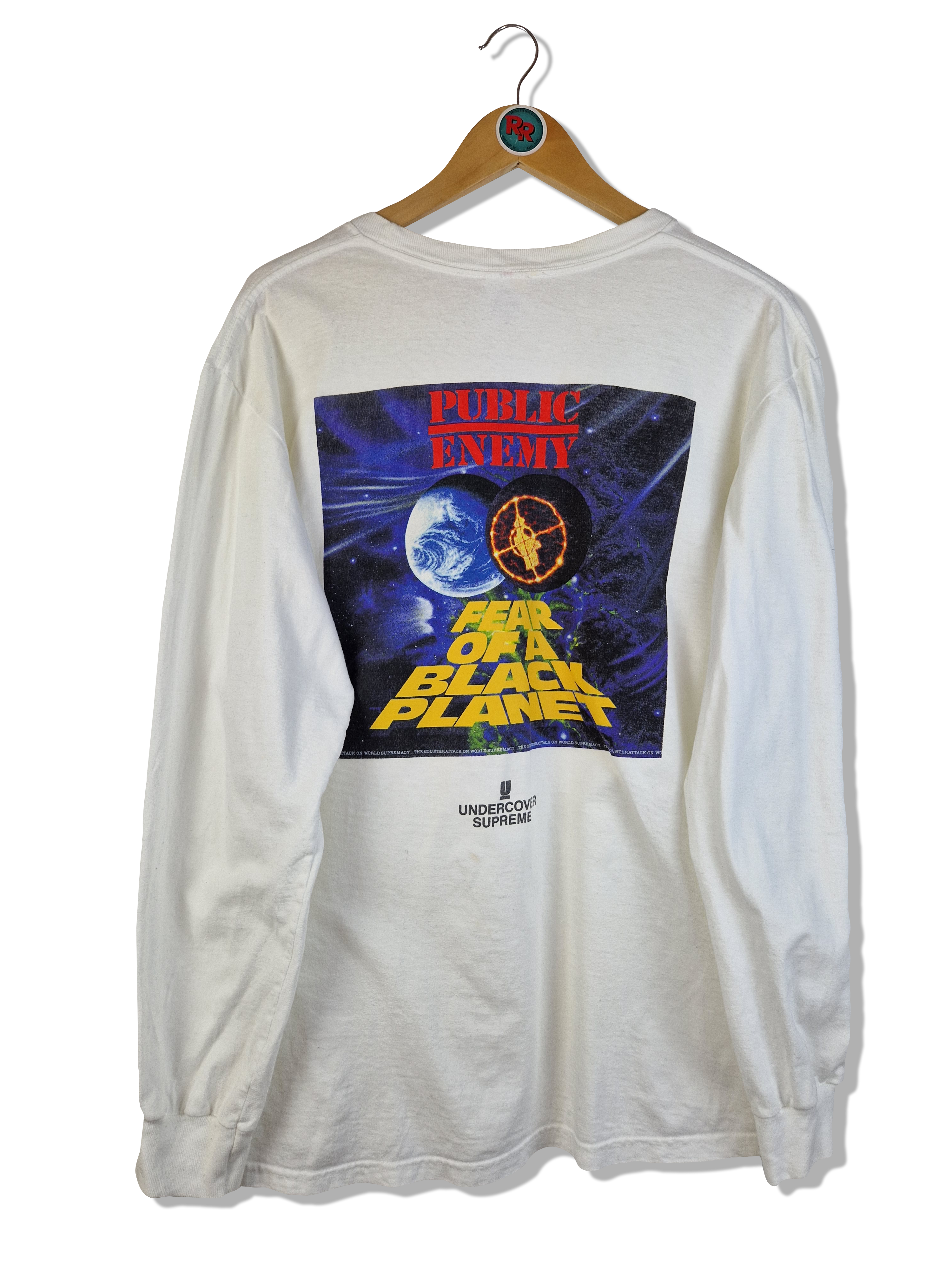 Supreme Longsleeve Public Enemy Made In USA Weiß L - RareRags