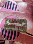 Vintage Crazy Pattern Hemd Made In France Rot Braun L-XL