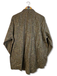 Vintage Grandioso Hemd Paisley Made In Japan Grün Braun L-XL