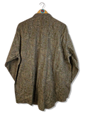 Vintage Grandioso Hemd Paisley Made In Japan Grün Braun L-XL