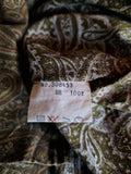 Vintage Grandioso Hemd Paisley Made In Japan Grün Braun L-XL