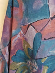 Vintage Arpino Hemd Crazy Pattern Rot Blau XXL