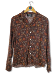 Vintage Pedrini Bluse Viscose Rot Braun S