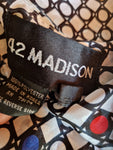 Vintage 42 Madison Hemd Rundhalsausschnitt Made In Korea Weiß Schwarz (12) M-L
