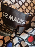 Vintage 42 Madison Hemd Rundhalsausschnitt Made In Korea Weiß Schwarz (12) M-L