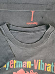 Rare! Vintage Shirt Bayerman-Vibration Reggae Used Look Faded Schwarz M-L