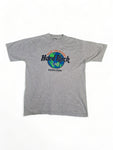 Vintage Hard Rock Cafe Shirt Kowloon "Save the planet" Single Stitch Heather Grau L-XL