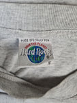 Vintage Hard Rock Cafe Shirt Kowloon "Save the planet" Single Stitch Heather Grau L-XL