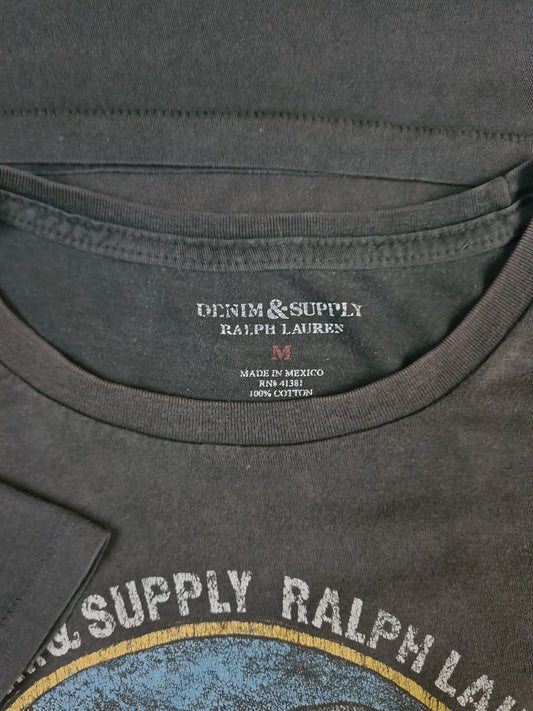 Ralph Lauren Shirt Smoking Skull Schwarz Grau M