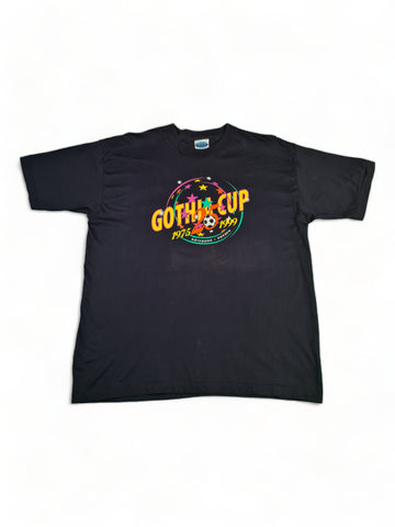 Vintage Best In Town Shirt Gothia Cup: The World Youth Cup 1999 Göteborg Sweden Single Stitch Schwarz XL