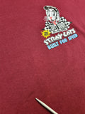 Vintage Bandshirt Stray Cats "Built for speed" 1988 Rot M-L