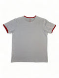 Fiver Ringer-Shirt "Anatomy Department" Weiß Rot M-L