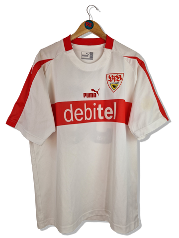 Puma Trikot VfB Stuttgart 2002/03 Home #50 Vohl Debitel Weiß Rot XXL