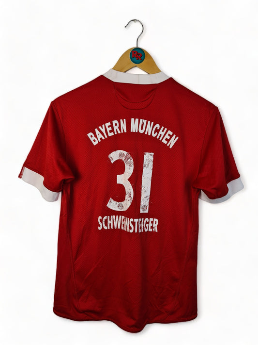 Adidas Fußballtrikot Bayern 2009-2010 Home Schweinsteiger #31 Rot Weiß M