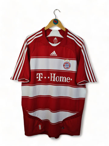 Adidas Fussballtrikot FC Bayern München 2008-09 Heim Rot Weiß XL