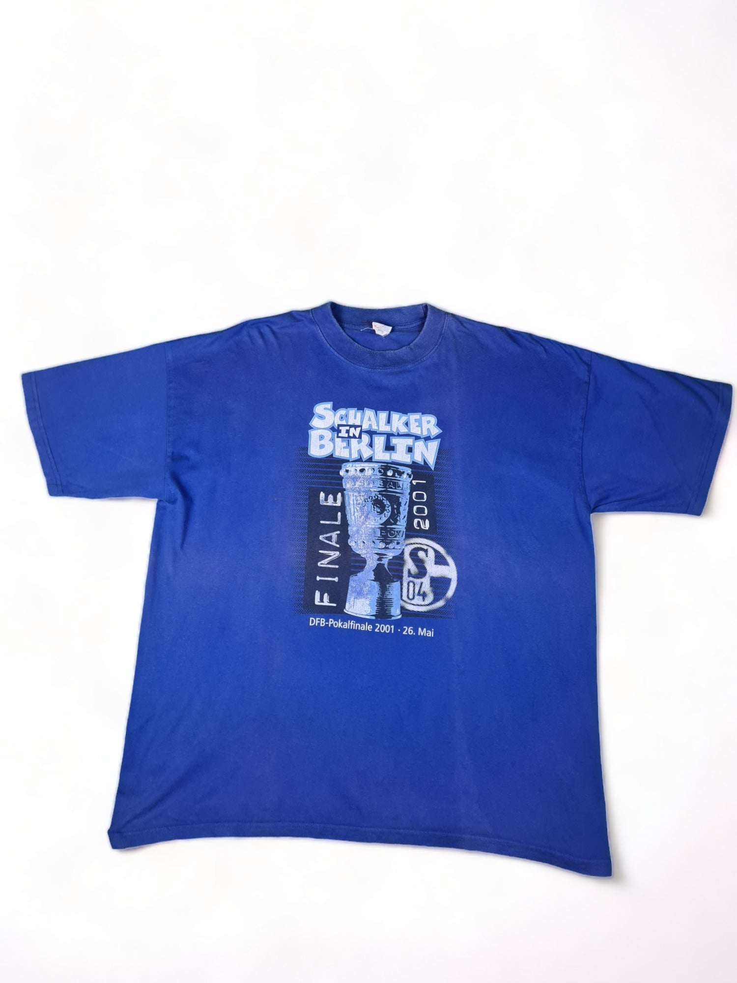 Jts Shirt Schalke 04 Pokalsieger 2001 Blau XXL - RareRags