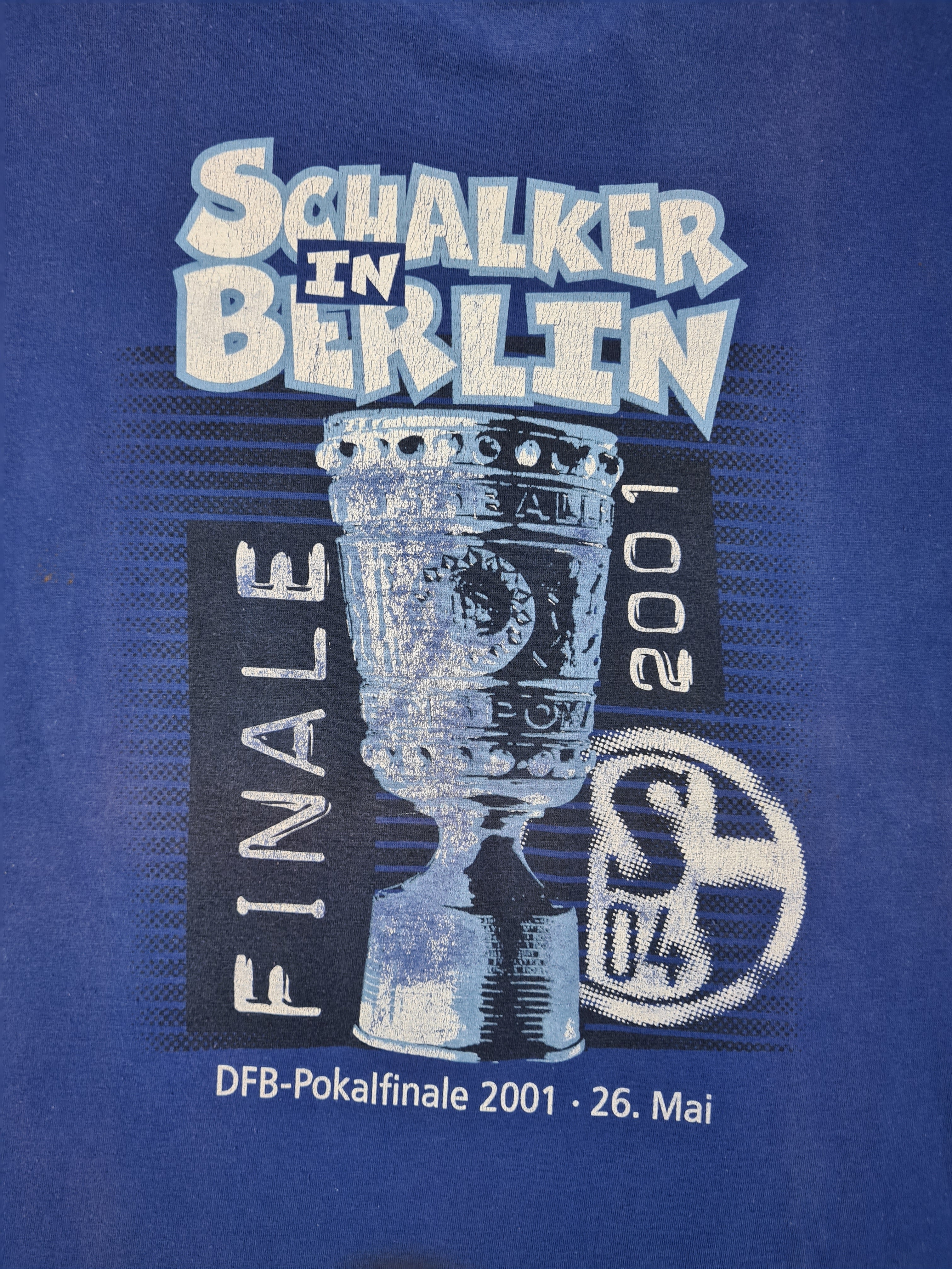 Jts Shirt Schalke 04 Pokalsieger 2001 Blau XXL - RareRags