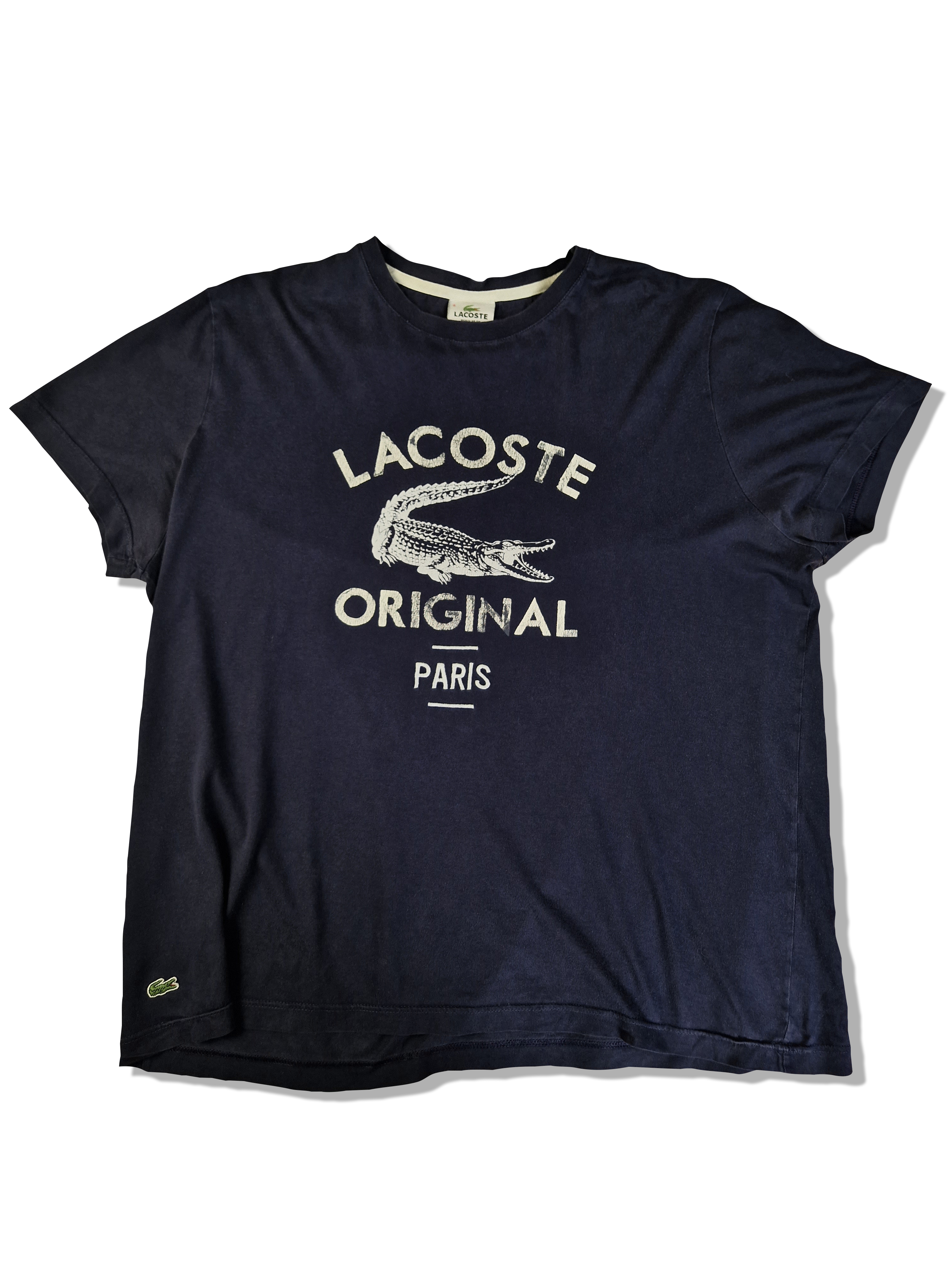Lacoste Shirt Big Logo Dunkelblau (6) XL - RareRags