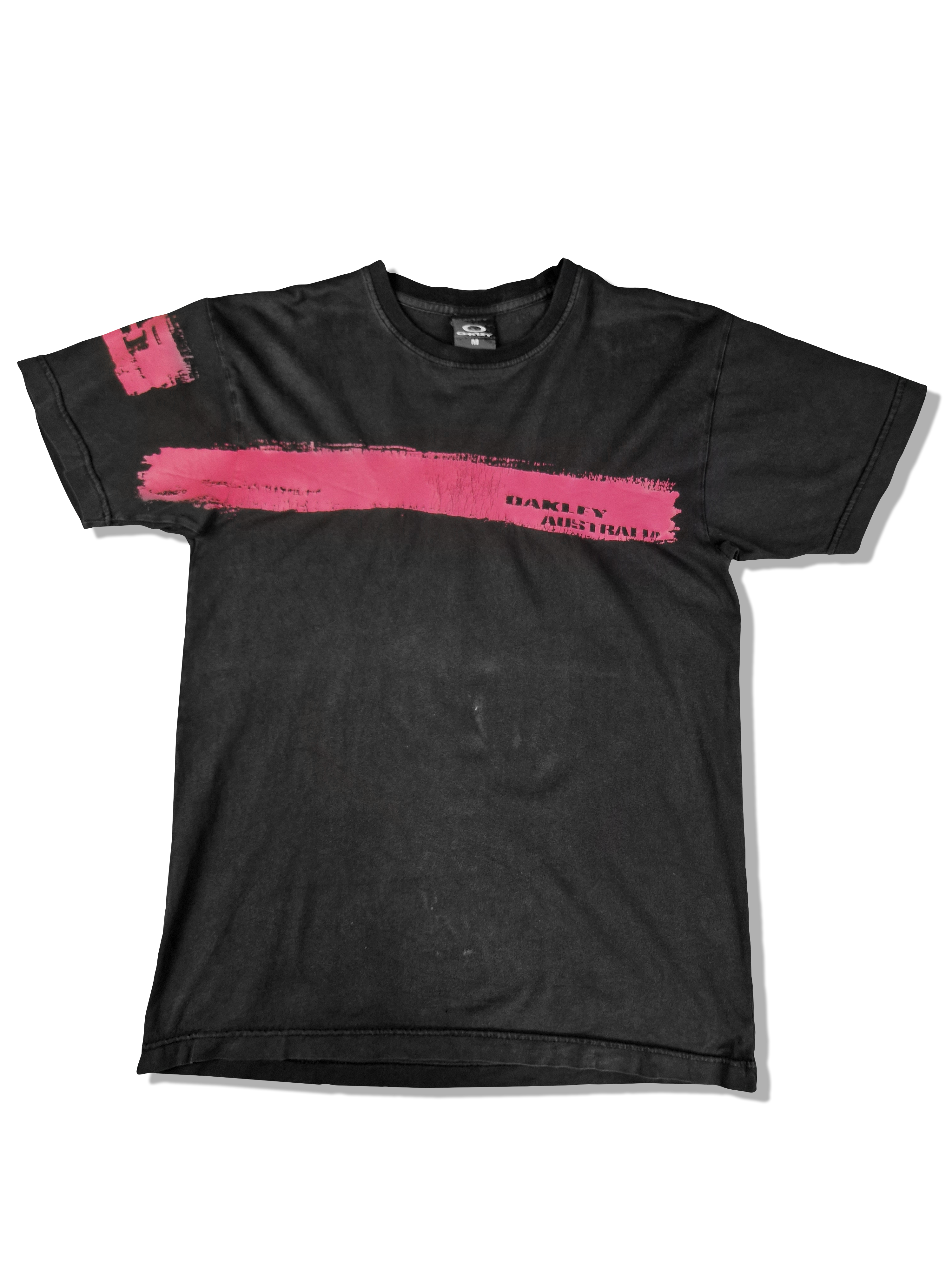 Vintage Oakly Shirt Gorpcore Faded Schwarz M - RareRags