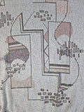 Vintage Bueckle Strickpulli "MännerMaschenMode" Abstract Pattern Grau (54) L-XL