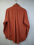 Vintage Ralph Lauren Flanellhemd Herbstlich Kariert Orange Rot (16) M-L