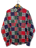 Vintage Linguadoca Patchworkhemd Unique Bunt L