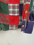 Vintage Linguadoca Patchworkhemd Unique Bunt L