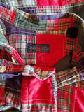 Vintage Linguadoca Patchworkhemd Unique Bunt L