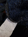 Double Classic Strickpullover Abstrakte Wellen Optik Erdtöne S-M