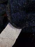 Double Classic Strickpullover Abstrakte Wellen Optik Erdtöne S-M