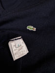 Lacoste Strickpullover V-Ausschnitt 50% Wolle Dunkelblau (4) M